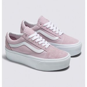 Pink VANS Old Skool Stackform Womens Shoes